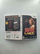 AC/DC Live Rock Band Track Pack Wii Case Only ESRB 9/9