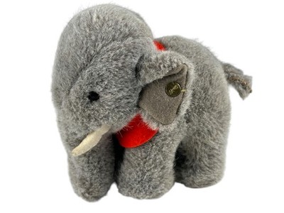 Steiff Tier Stofftier Elefant 13 x 12,5 cm. Top Zustand 