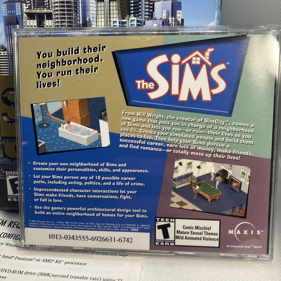 SimCity 3000 Unlimited for PC Big Box Edition **COMPLETE** - Image 3 of 4