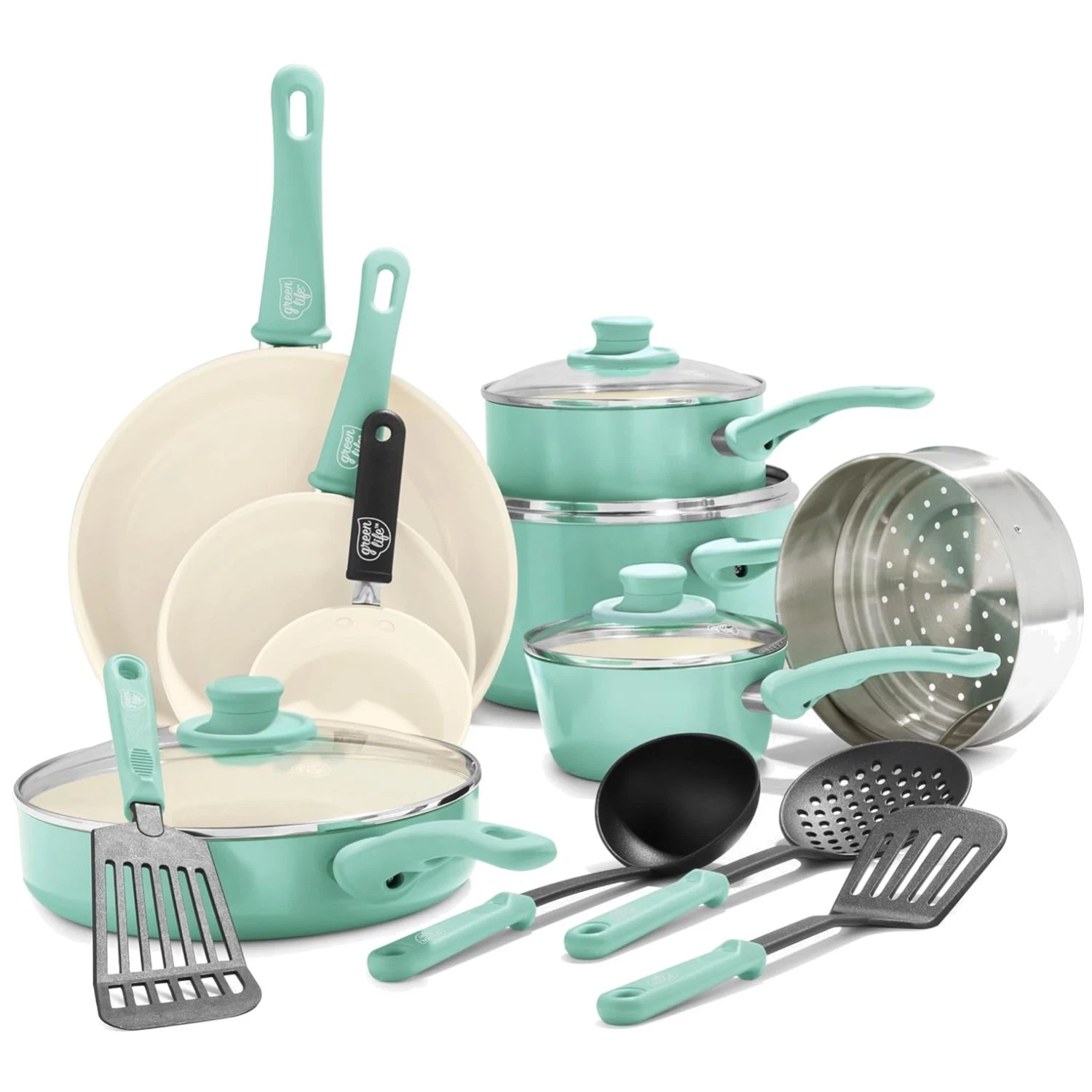 Dishwasher & Oven Safe Cookware Set, Wobble-Free Bases