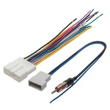 20 Pin Stereo Wring Harness Antenna Adapter Fit for Nissan 2008-2015 Versa Al...