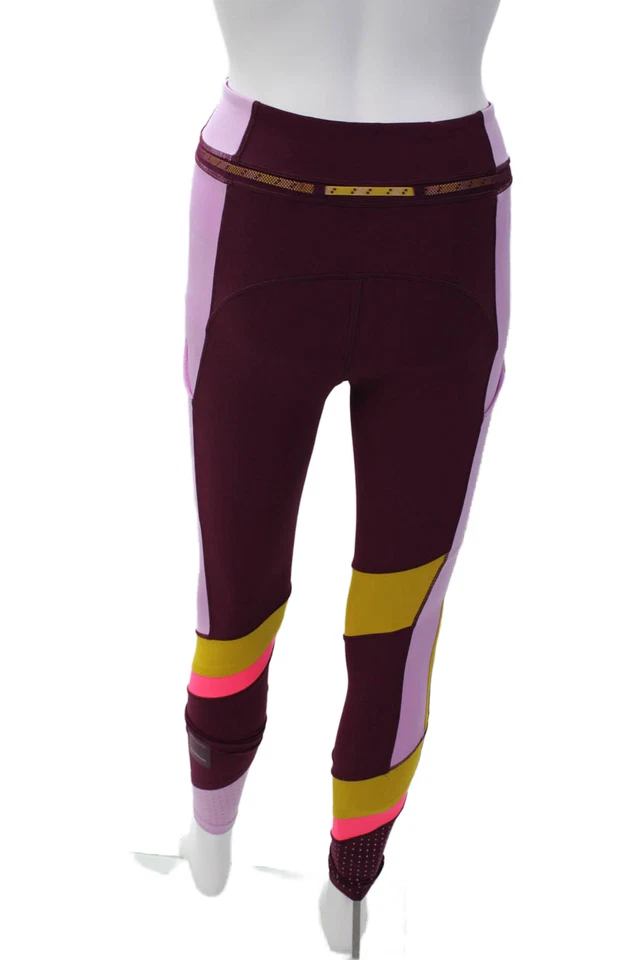 Leggings al tobillo Lululemon para mujer tiro alto malla ribete ciruela lila talla 4 Foto 3 de 3