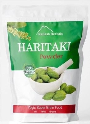 Kailash Herbals Organic Haritaki Powder USDA Certified Organic, 1 Pound  Term...