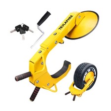 Tevlaphee Wheel Lock - Car Boot Anti-Theft Trailers Wheel Clamp Lock Parking ...