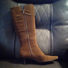 ECCO City Nevada Brown Suede Knee High Boots ...