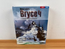 Bryce 4 Metacreations Applicazione 3D MAC Windows Vintage NUOVO Software Animazioni