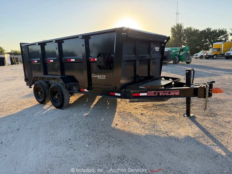 2025 Ed Silverline T/A 14' Hydraulic Dump Tilt Ramps Trailer Hauler ...