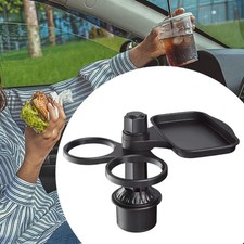 Car Tray Expander with Two Cup Holder Versatile Generic Automobile Accessory for
