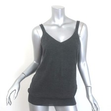 Dolce & Gabbana Knit Tank Top Charcoal Size 42