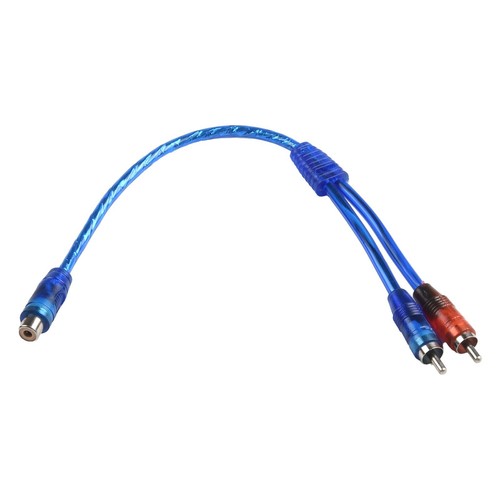2pcs 12 Inch Blue Males To Female Splitters Y Adapter Cable Cord Connector - Afbeelding 13 van 17