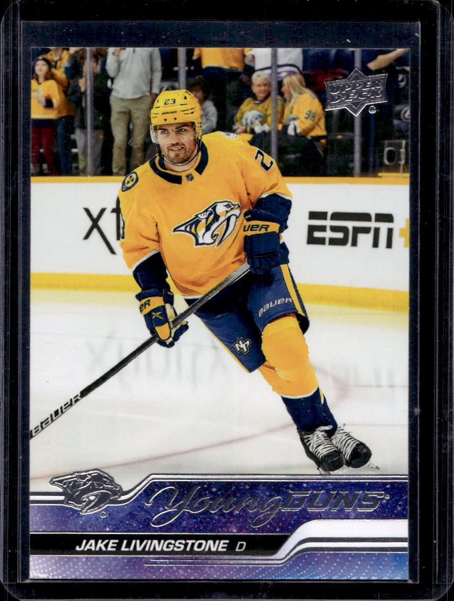 Jake Livingstone 2023-24 Upper Deck #245 Young Guns Rookie