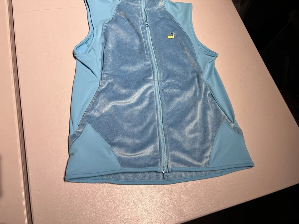 Peter Millar Vest Women's Medium Augusta Masters Golf Fleece Jacket Warmth - Image 3 of 4