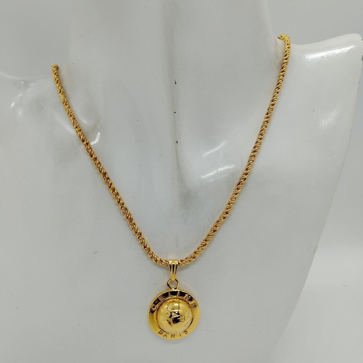 ネックレス・ペンダント Celine necklace Celine Pendant Necklace Gold 91 2550223 | eBay