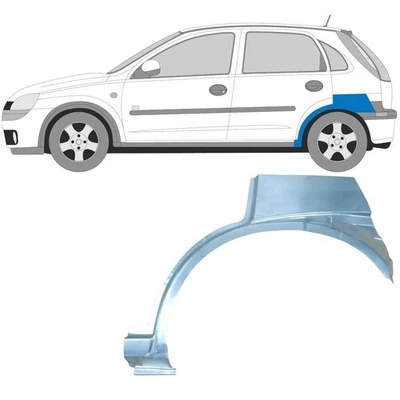 Für Opel Corsa C 2000-2010 5 Tür Radlauf Reparaturblech Kotflügel / Links - Bild 1 von 2