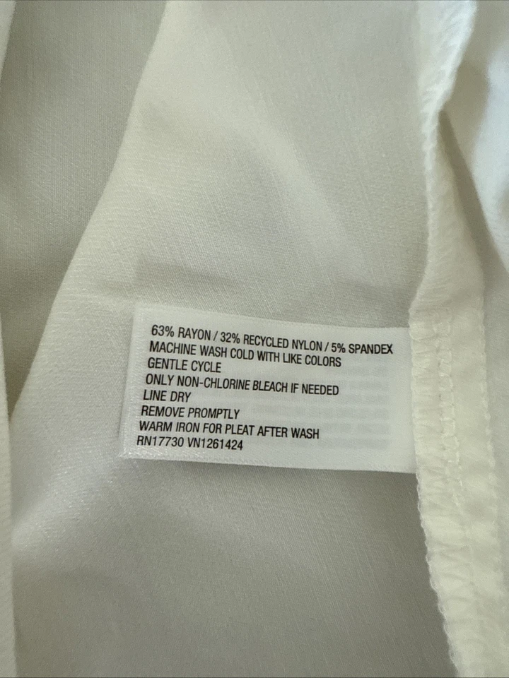 NUEVO- Vestido Blanco Plisado Wild Fable Talla 3X Foto 4 de 4