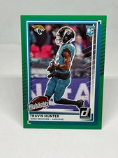 Travis Hunter 2025 Donruss Rookies &amp; Highlights Green /5 Jaguars #DRH-94