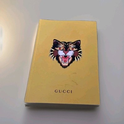 GUCCI Yellow Angry Cat Notebook Super Rare New with defects on the