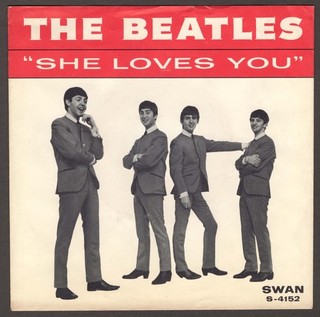 Beatles VINTAGE EARLY 1964 ‘ SHE LOVES YOU ‘ PICTURE SLEEVE IN NICE SHAPE!