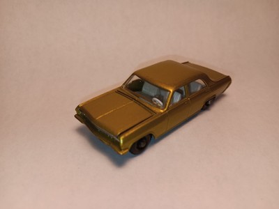 Vintage-Lesney Matchbox Opel Diplomat -No.36-Gold-Made in England-Very Nice
