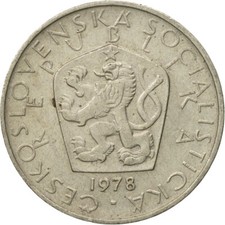 #527071 Coin, Czechoslovakia, 5 Korun, 1978, EF(40-45), Copper-nickel, KM:60