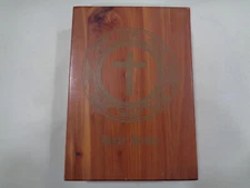 Holy Bible in Memorial Wood Box 1958 Prince of Peace Edition KJV NICE!!