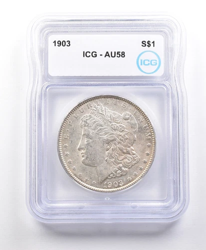 1903 Morgan Silver Dollar AU58 ICG *3284