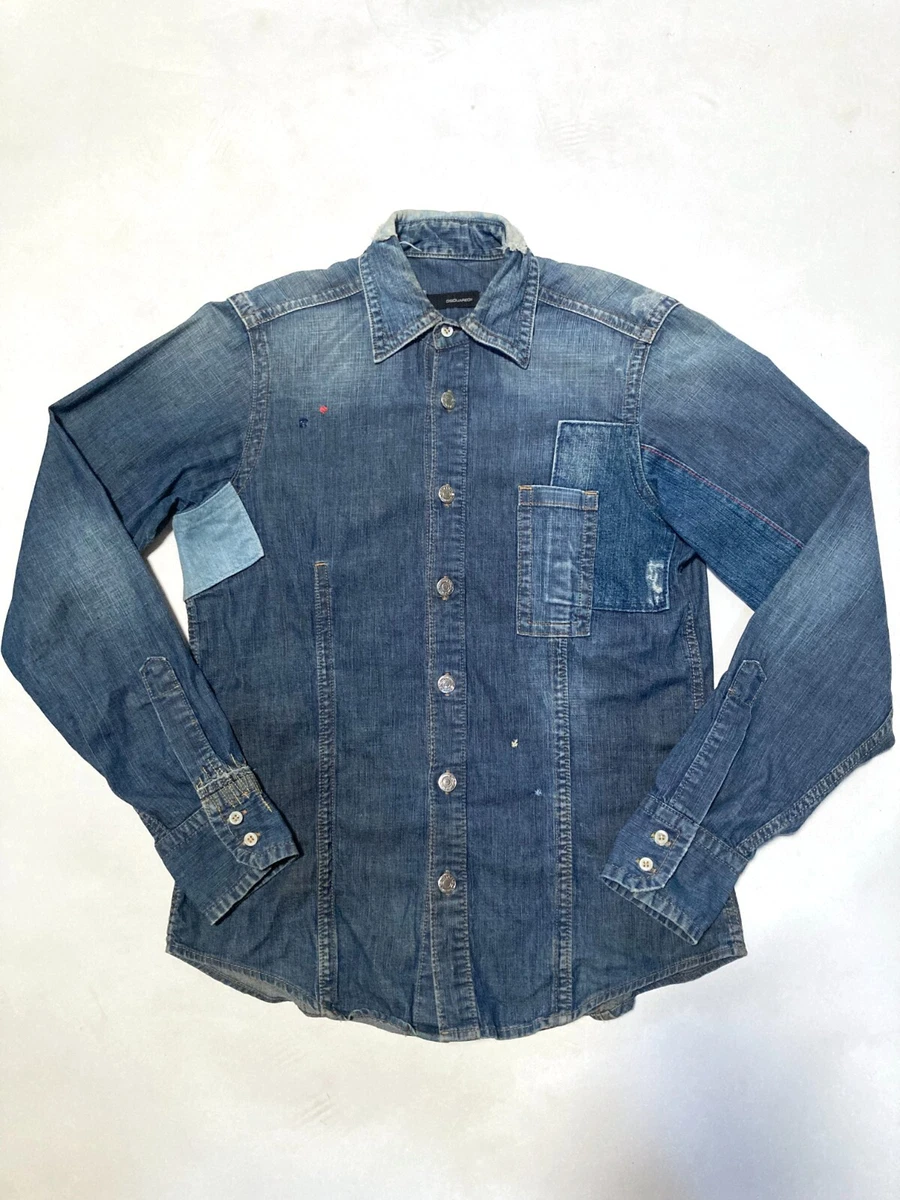 Dsquared2 Denim Casual Button-Down Shirts for Men for sale | eBay