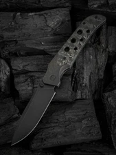 We Knife Co Ltd Guthrie Folding Knife 4" CPM-20CV Steel Blade Titanium/CF Handle