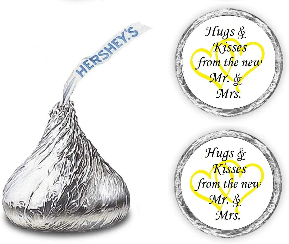 324 Abrazos y Besos del nuevo Mr & Mrs Corazones Entrelazados DULCES NO INCLUIDOS Foto 4 de 4