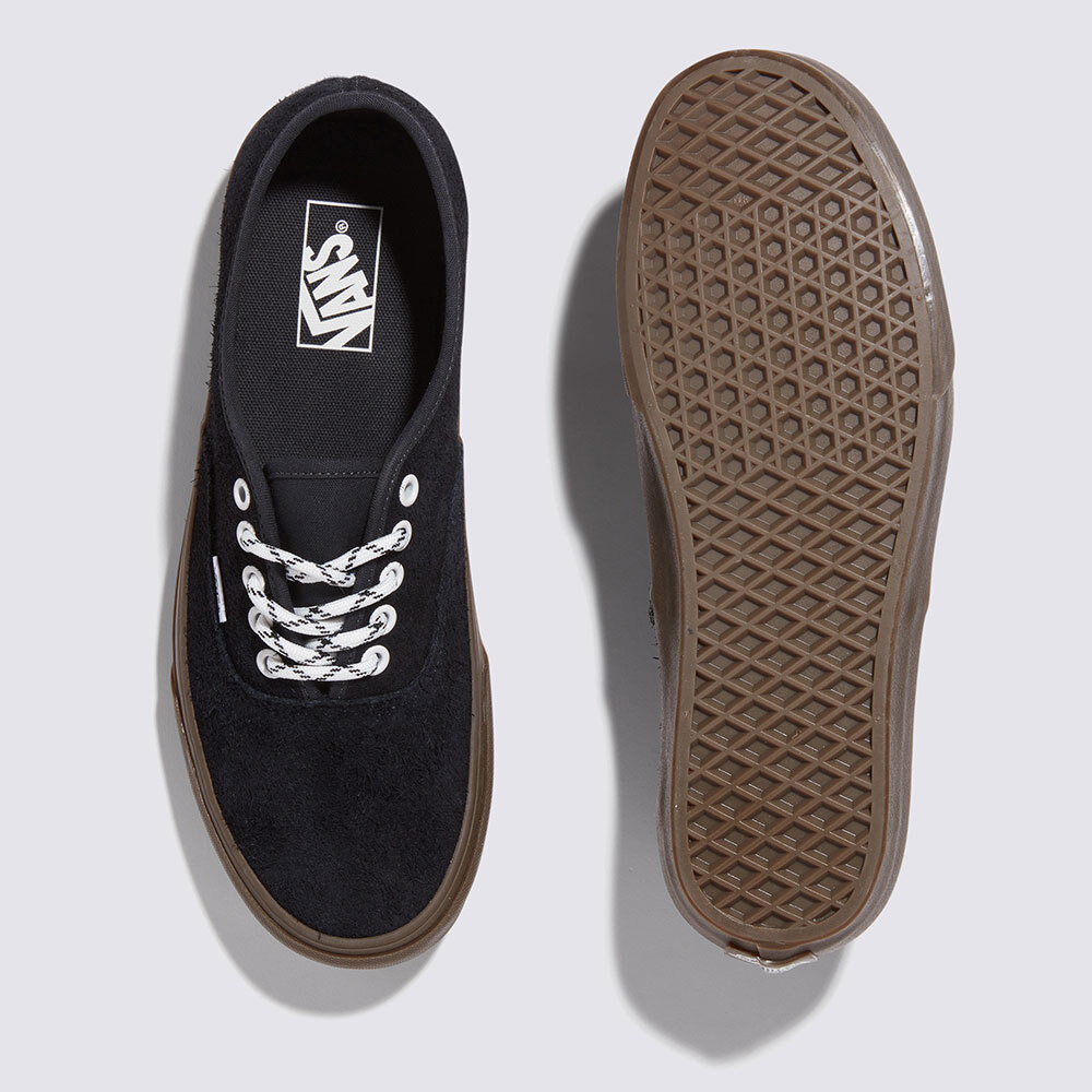 New Vans Authentic Hairy Suede Phantom Black/Gum Sneakers