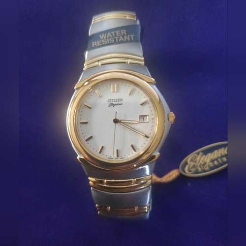 New in Box Citizen Elegance Signature Wrist Watch. Water Resistant. Gold/Silver - Picture 3 of 9
