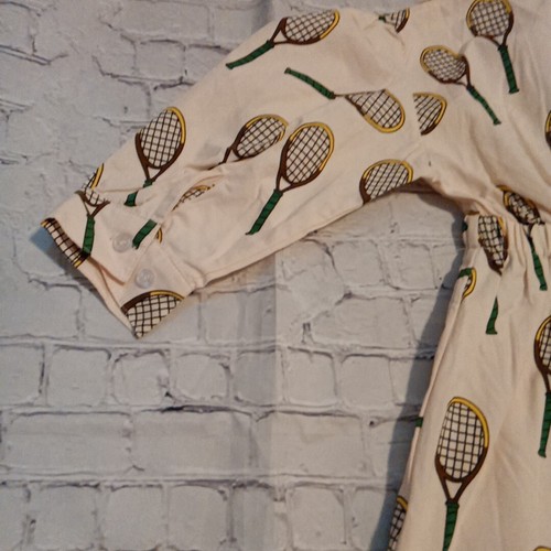 New With Tags Mini Rodini Organic Long Sleeve Tennis Racket Dress Size 2-3 Years - Picture 11 of 12
