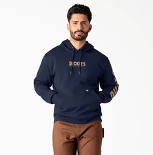 Dickies Men's Pullover Hoodie Fleece Sweatshirt Water Repellent Graphic XXL 50
