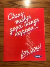 1982 Chevrolet Sales Brochure - Chevy makes good things happen - All Models