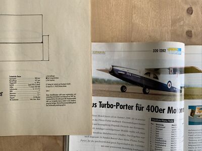 Bauplan für Elektroflieger  Pilatus Turbo-Porter , 80cm Spannweite