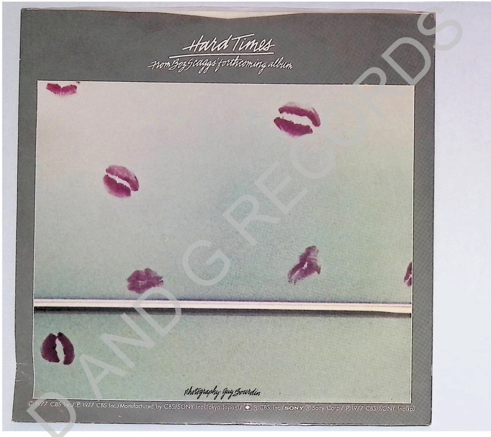 Boz Scaggs – Hard Times / We're Waiting 06SP 195 Japan 7" 1977 EX - Image 3 of 4