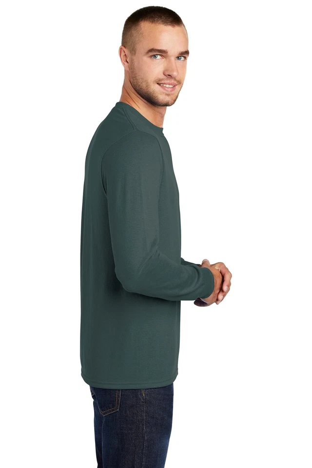 Port & Company PC55LST Mens Big & Tall Long Sleeve Core Blend Crew Neck T-Shirt - Image 3 of 3