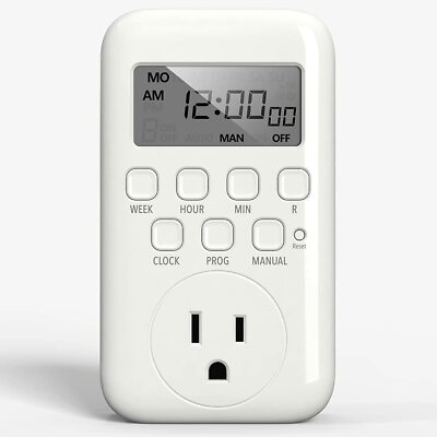 BN-LINK 7 Day Programmable In-Wall Timer Switch Digital For Fans, Lights, Motors - Foto 7