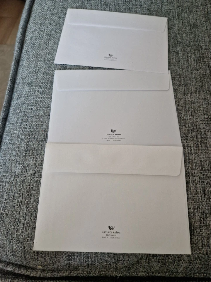 Lituania 2002 2004 2005 Primer Día Cubierta FDC Tranvía Trenes Gelezinkelio Paquete Foto 4 de 4