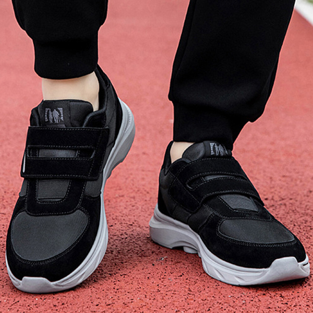 SAOLA Scarpe da passeggio donna uomo chiusura regolabile suola spessa per anziani larghezza extra larga