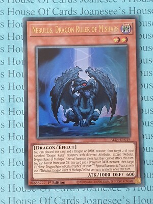 ALIN-DE019 Nebel, Drachenherrscher der Missgeschicke Ultra Rare Yu-Gi-Oh Karte 1. Neu