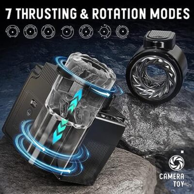 Men Male Masturbator - Mr.Camera Male Thrusting & Rotating Stroker Lubricants