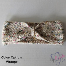 Handmade Faux Knit Crocheted Ear Warmer and Headband for Women