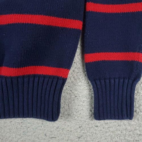Ralph Lauren Sweater Boys Large Blue Red Pony 1/4 Zip Pullover Sweatshirt Kids - Picture 5 of 9