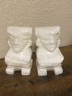Onyx Mexican  Bookends Heavy Tribal Aztec Mayan Set Of 2