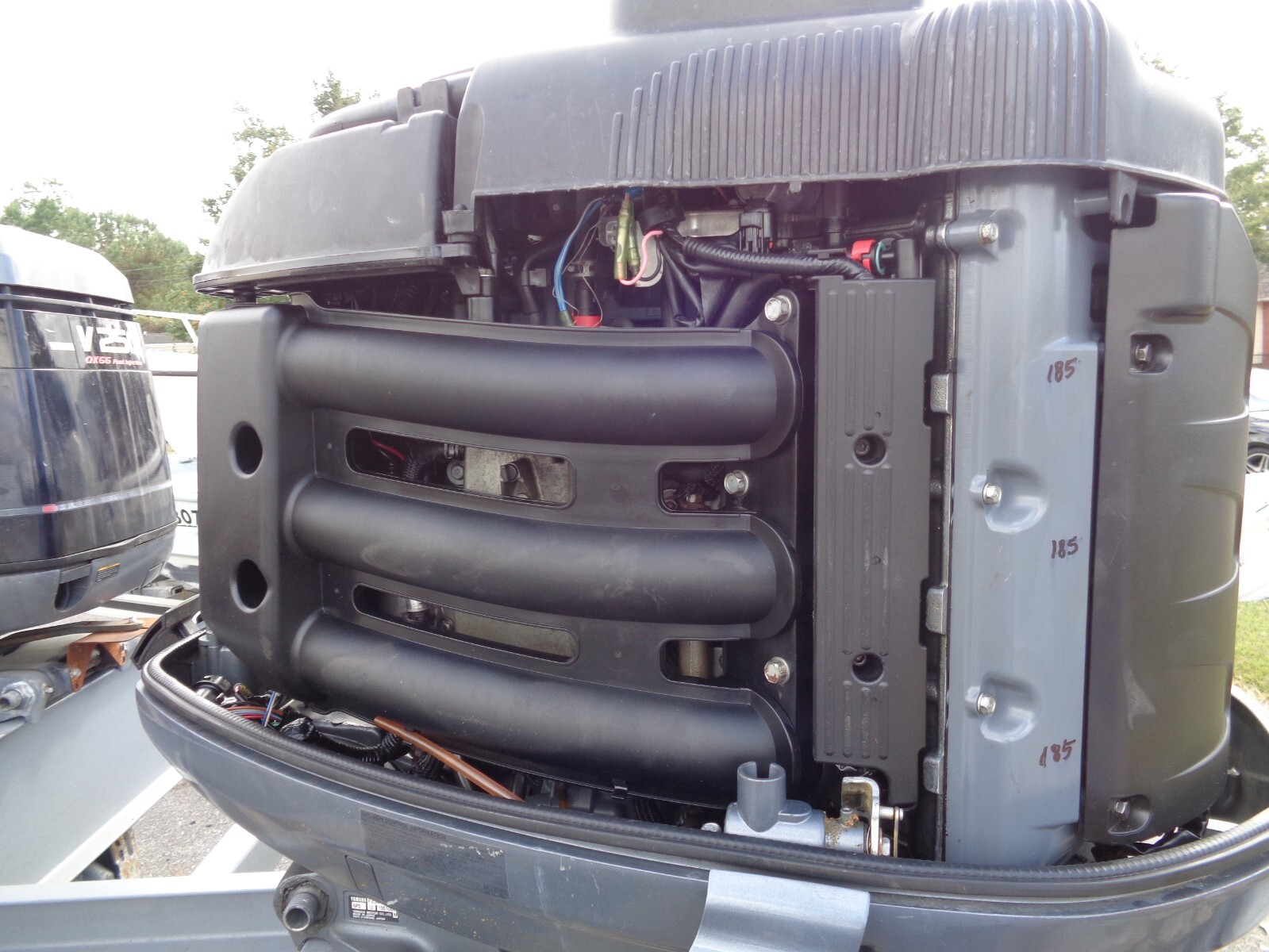 USED 2005 YAMAHA 250hp 4 FOUR STROKE 30" OUTBOARD BOAT MOTOR ENGINE 250