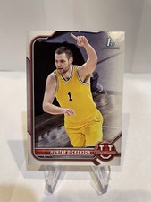 2021-22 Bowman U University Hunter Dickinson #77 1st Bowman RC Kansas Jayhawks