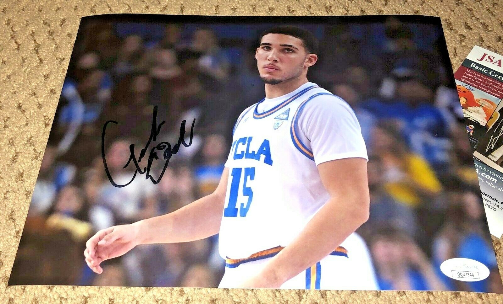 LIANGELO BALL SIGNED 8X10 PHOTO AUTOGRAPH BBB JSA GELO UCLA BASKETBALL 