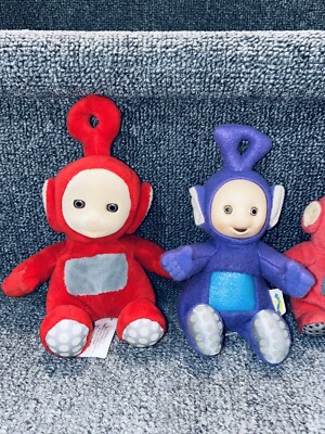 X4 Bundle Lot Teletubbies 6” Plush Spin Master 2016 Keychain