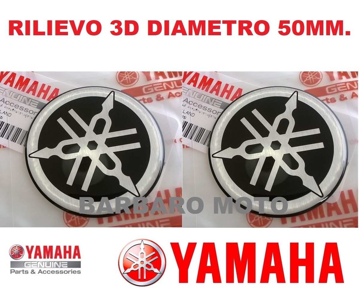 Diapason Yamaha Logo Adesivo In 3D ø 2,9 Cm, 1 Coppia Oro - Foto 10